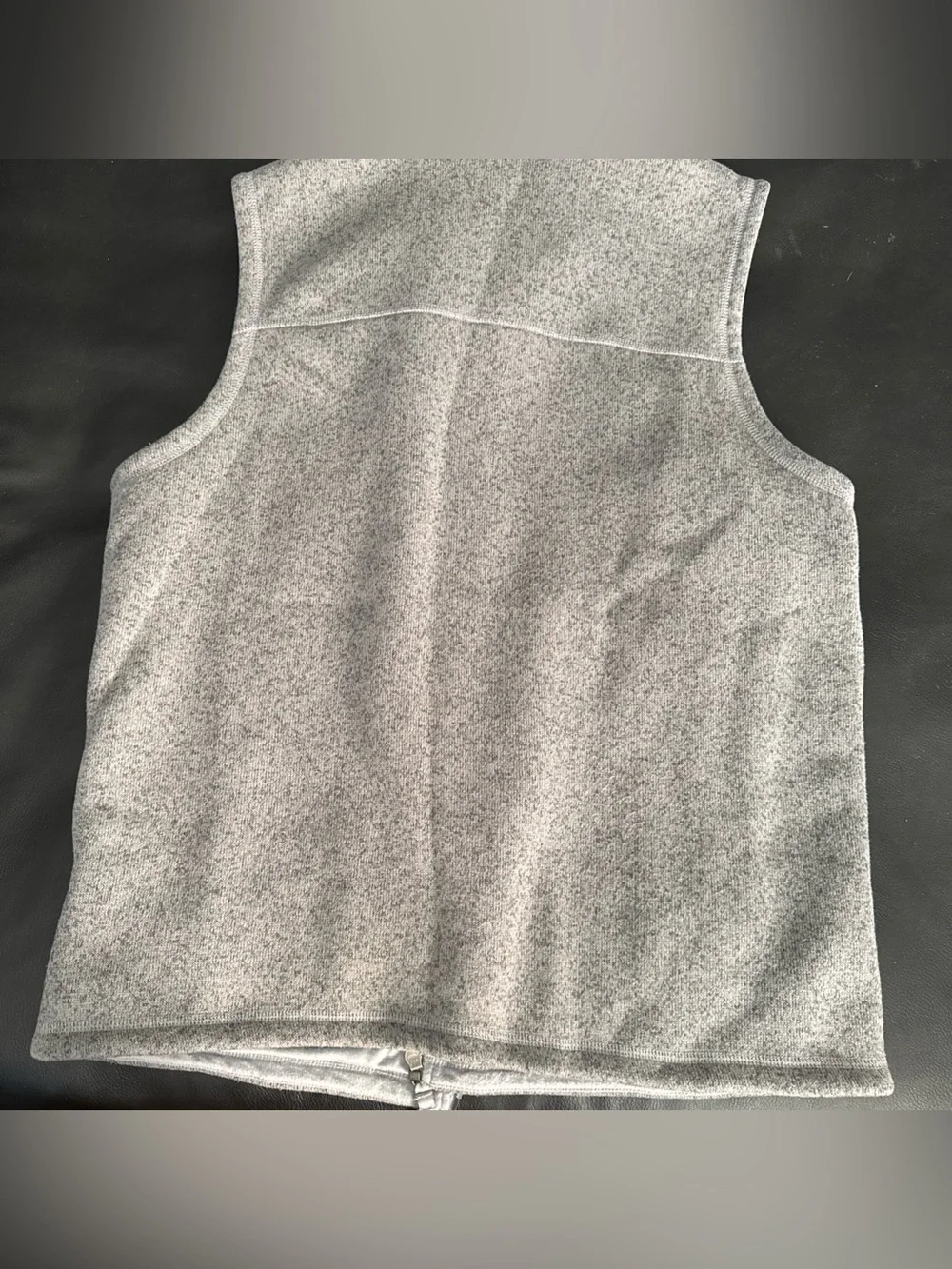 The North Face Men's Size XL Gray Vest Full Zip Stand-Up Collar Logo / Pockets